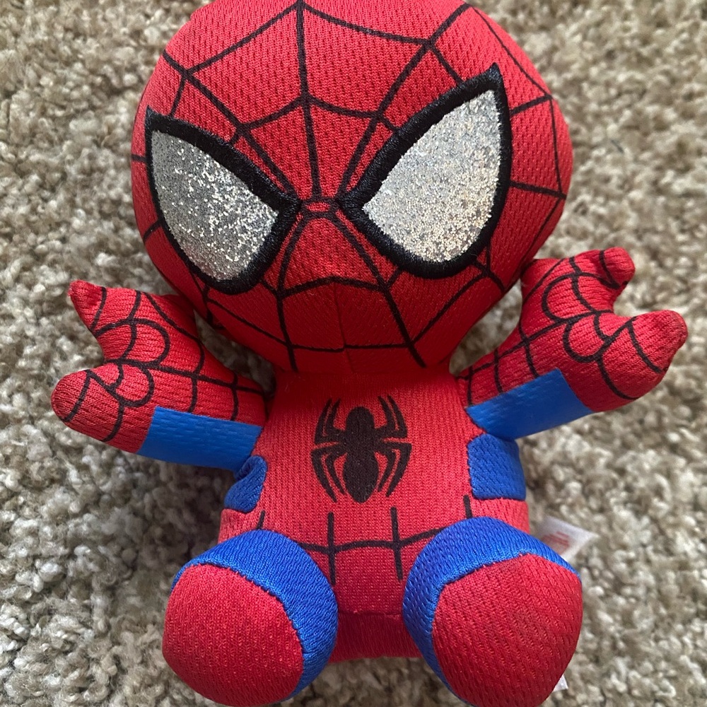 Ty Red and Blue Spider Man Plush Toy